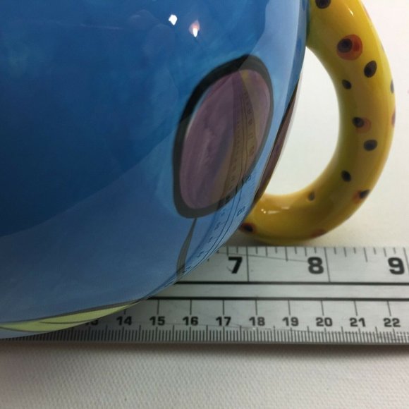 Renardi Cherry Print Espirt Designed By Pakita Ferrer Blue Teapot - Picture 10 of 12